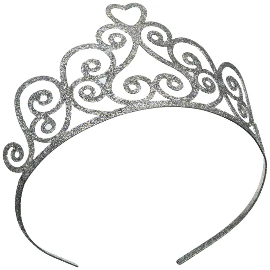 Glittered Metal Tiara (Pack of 6) {1}