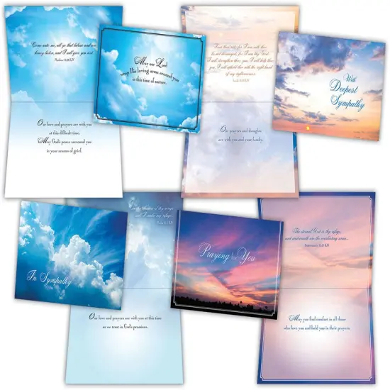 Sympathy - Clouds in the Sky - Assorted Sympathy Cards, Box of 12 {1}
