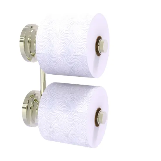 Que New Collection 2 Roll Reserve Roll Toilet Paper Holder - Polished Nickel {1}