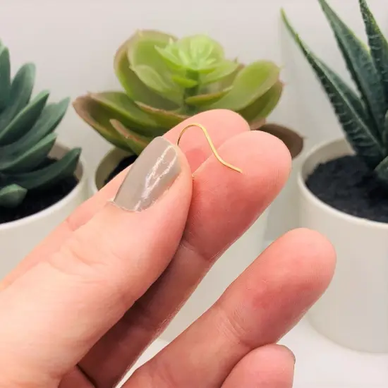 100 or 500 Pieces: KC Gold / Light Gold Plated Fish Hook Earring Wires with Spring and Ball {4}