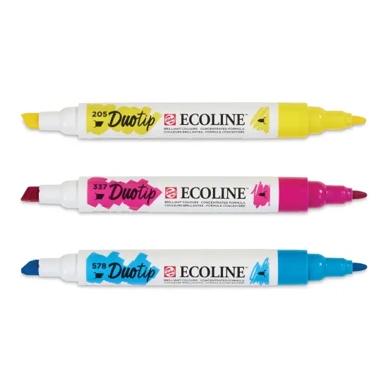 Royal Talens Ecoline DuoTip Markers - Primary, Set of 3 {1}