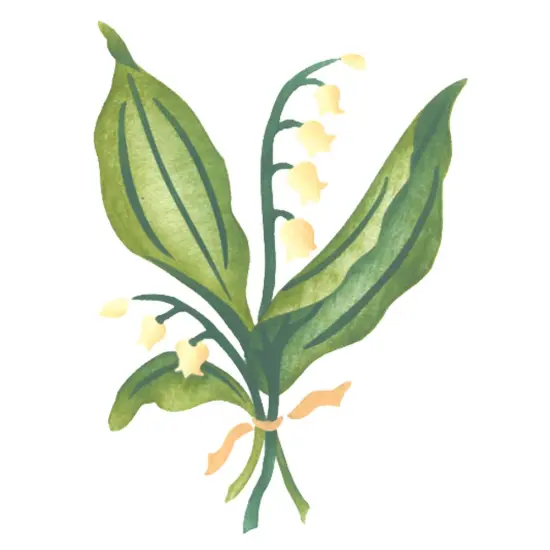 Single Lily of the Valley Flower Wall Stencil | 3311 by Designer Stencils | Floral Stencils | Reusable Art Craft Stencils for Painting on Walls, Canvas, Wood | Reusable Plastic Paint Stencil for Home Makeover | Easy to Use & Clean Art Stencil {1}
