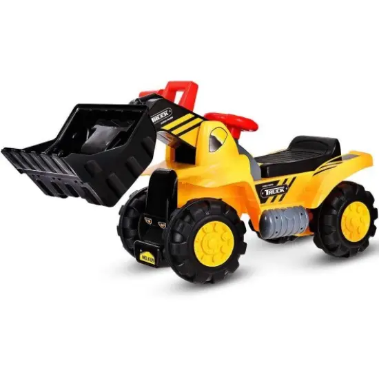 Kids Toddler Ride on Truck Excavator Digger - Yellow {1}