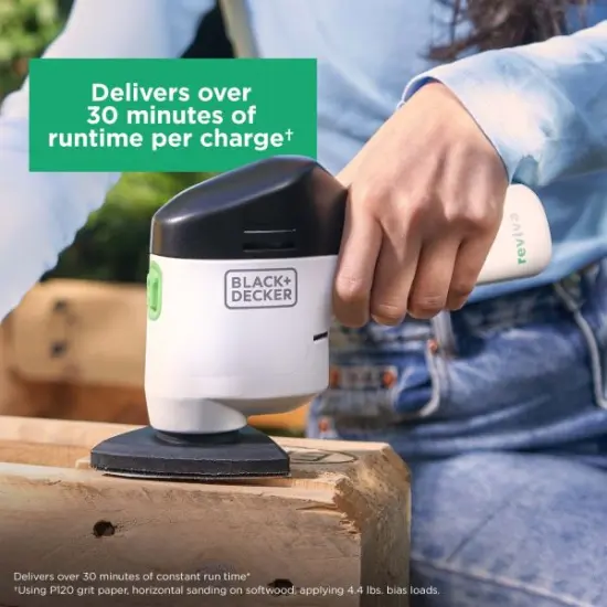 BLACK+DECKER Reviva 12V MAX* Cordless Detail Sander with Charger (REVCMS12C) {4}