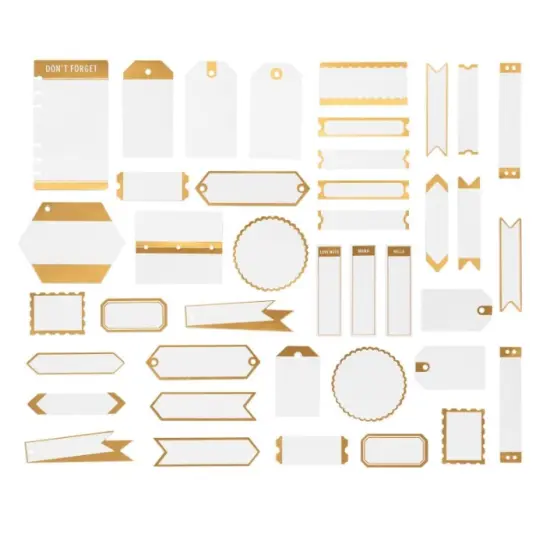 We R Memory Keepers PrintMaker Foiled Tags 60000096 EMBELLISHMENT NEW {5}