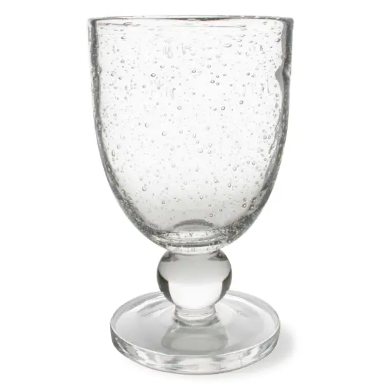 Bubble Glass Goblet Drinking Glass 10 ounce, Clear {1}