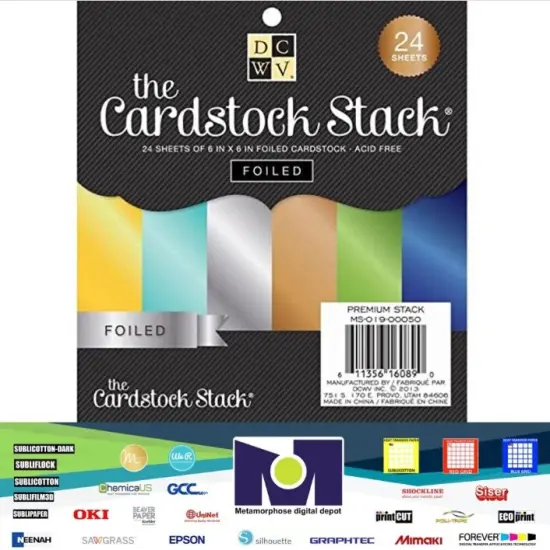 DCWV&reg;️ SOLID FOIL CARDSTOCK - 6 X 6 - (24 SH) MS-019-00050 {1}