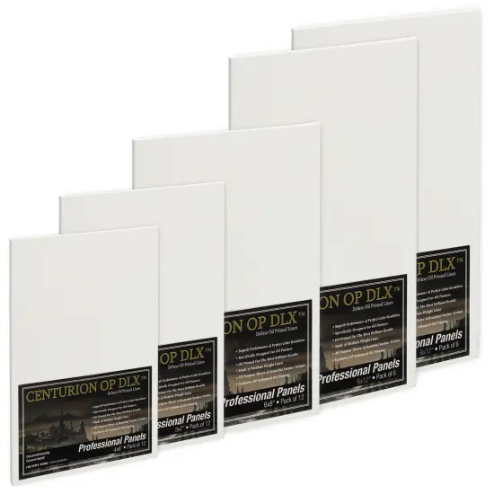 Centurion Deluxe Oil Primed Linen Panels Multi-Size Bundles - Assorted Sizes {1}