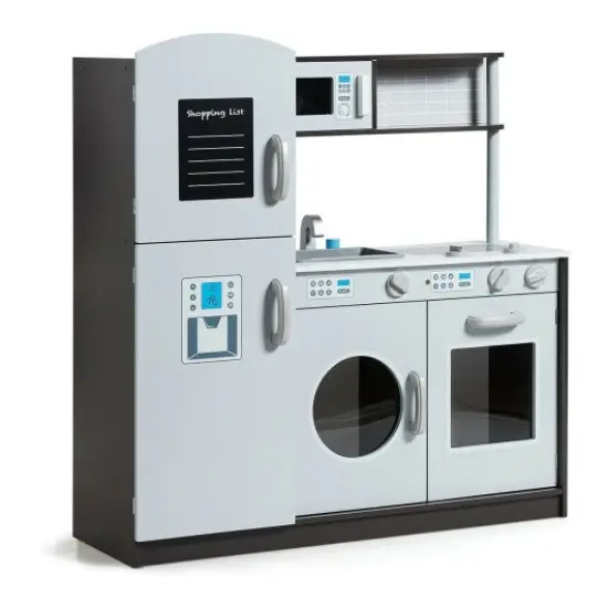 Kids Pretend Play Kitchen Cooking Set with Simulated Sound {1}