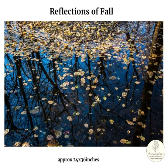 Reflections of Fall - Art paper for Decoupage and Mixed Media by Painting Lady Designs {1}
