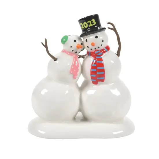 Department 56 Department 56 Village Accessories Lucky The Snowman, 2023 New Year's #6011455 White {1}