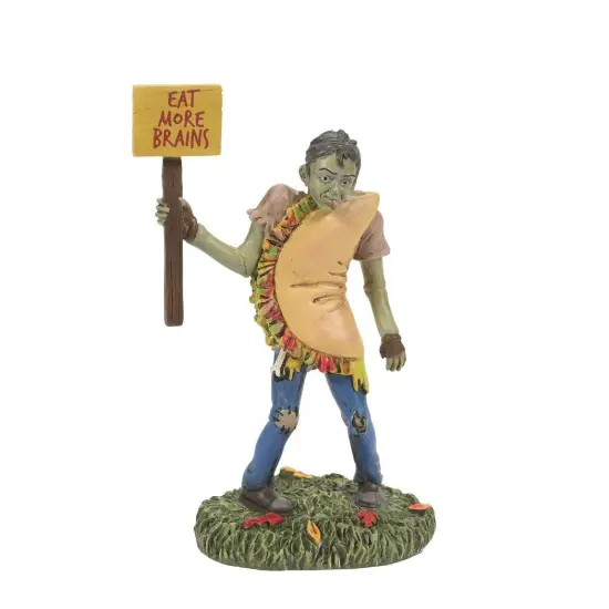 Department 56 Department 56 Snow Village Eat More Brains Halloween Figurine #6011449 Green {1}