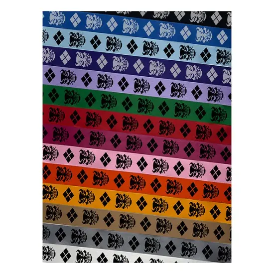 Oni Japanese Demon Mask Satin Ribbon for Bows Gift Wrapping DIY Craft Projects - 1" - 3 Yards Light Blue Ribbon {1}