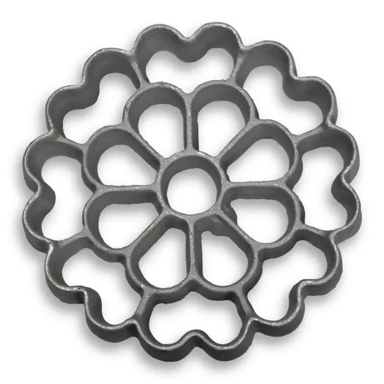 Rosette Iron Bunuelos Cookie Mold by Kitchen Supply, Spanish Shape 4.5 x 0.7 Inches {1}
