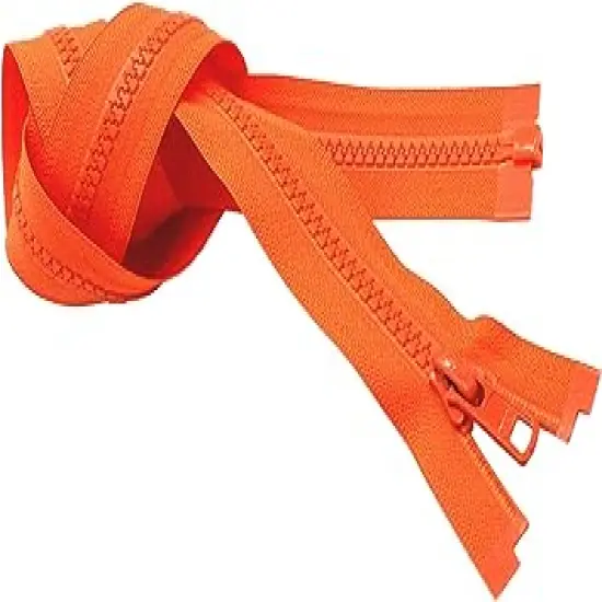YKK 29" Vislon Zipper ~ YKK #5 Molded Plastic ~ Separating - 523 Orange (1 Zipper/Pack) {1}