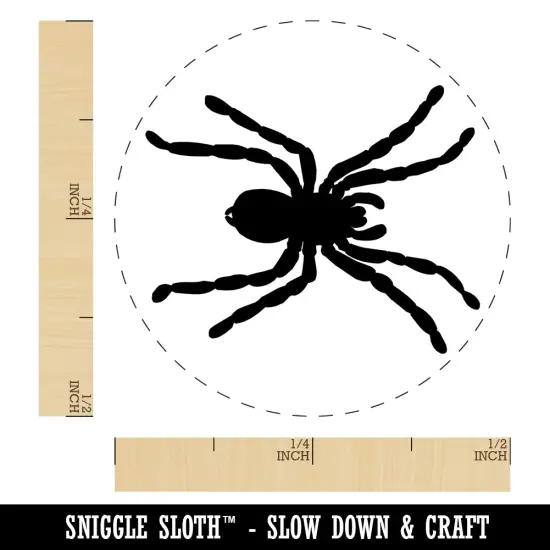 Spider Solid Self-Inking Rubber Stamp for Stamping Crafting Planners Brown {1}