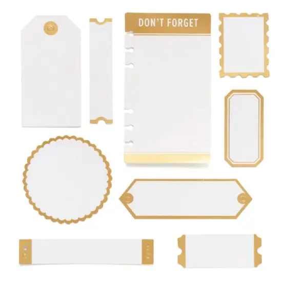 We R Memory Keepers PrintMaker Foiled Tags 60000096 EMBELLISHMENT NEW {2}