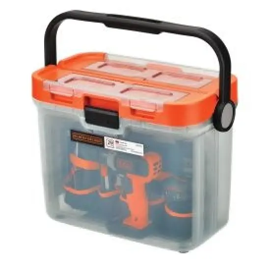 BLACK+DECKER 20V MAX* Cordless Drill With 28-Piece Home Project Kit (BCKSB29C1) {6}