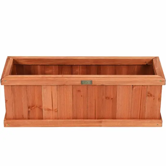Wooden Decorative Planter Box for Garden Yard and Window {3}