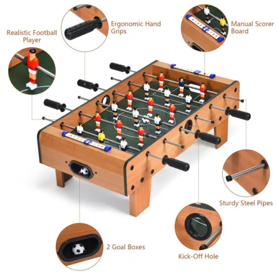 27 Inch Foosball Table Mini Tabletop Soccer Game {5}