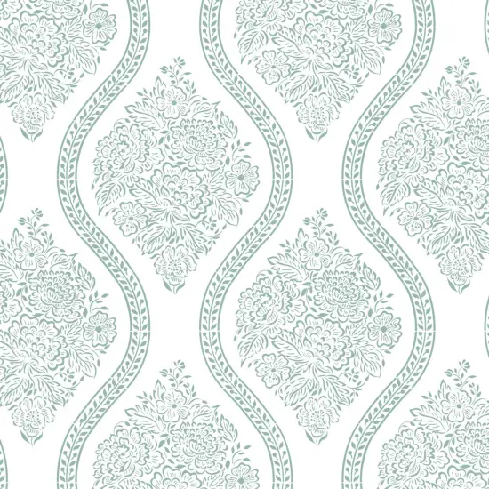 Amelia Floral Damask All Over Wall Stencil | 3819 by Designer Stencils | {1}