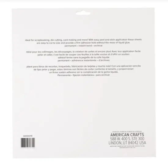 Sticky Thumb Double-Sided Adhesive 12"X12" 10 Sh Pck Clear Dotted 60000219 by American Crafts {5}