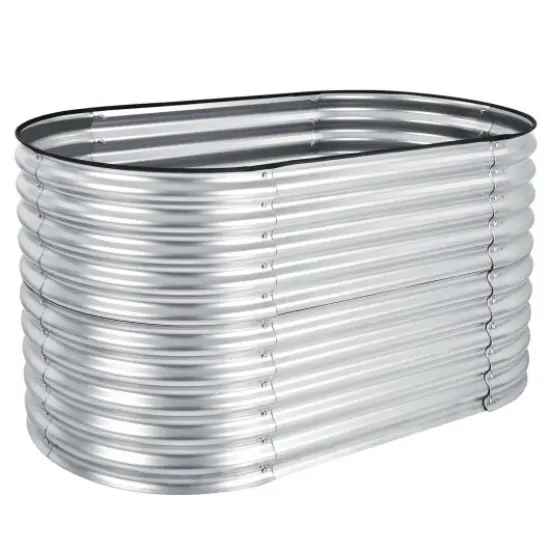 Raised Garden Bed with Open Base for Growing Vegetables {1}