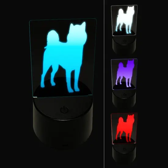 Shiba Inu Dog Solid 3D Illusion LED Night Light Sign Nightstand Desk Lamp {1}