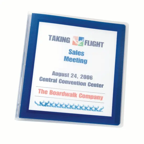 Avery Flexi-View 3 Ring Binder, 1/2 Inch Round Rings, 2 Navy Blue Binders (01671) {5}