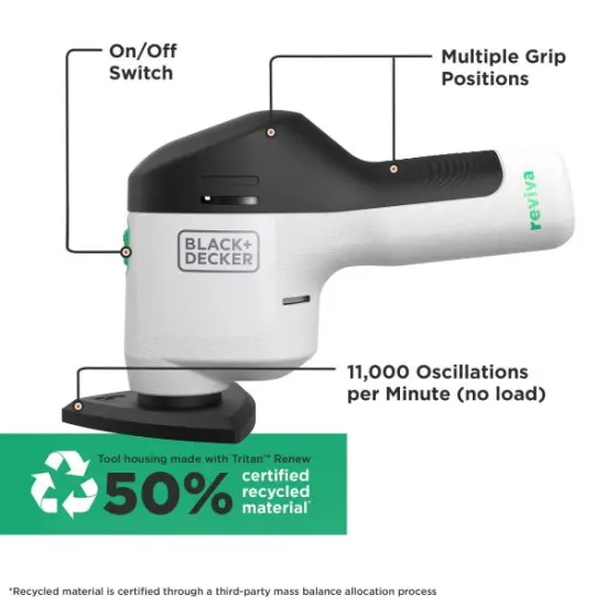 BLACK+DECKER Reviva 12V MAX* Cordless Detail Sander with Charger (REVCMS12C) {3}