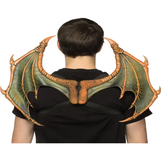 Supersoft Orange Mini Dragon Wings Costume Accessory {1}