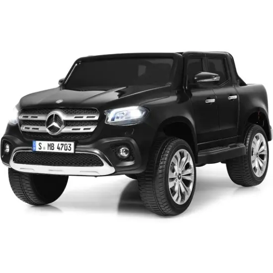 12V 2-Seater Kids Ride On Car Licensed Mercedes Benz X Class RC with Trunk Red {7}