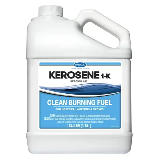 Crown K1 Clear Pure Petroleum Based Kerosene Case of Four 1 Gallon Jugs {3}