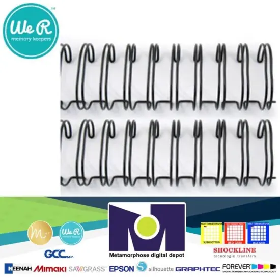 We R Memory Keepers 71002-8 The Cinch Book Binding Wires, 0.75", Black by American Crafts {1}