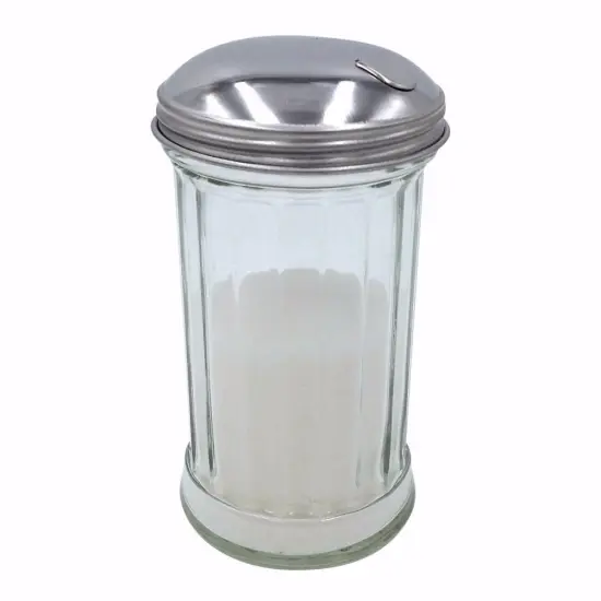 Sugar Pourer with Flap and Chrome Top, 12 Ounce {1}