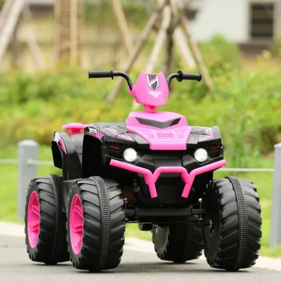 Iron Kids ATV Ride-On with Music, USB and 2 Speeds Pink {3}