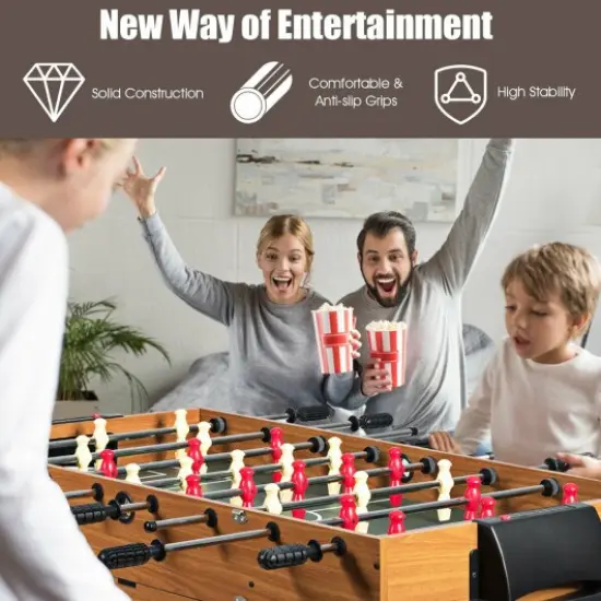 48 Inch 3-In-1 Multi Combo Game Table with Soccer for Game Rooms {3}