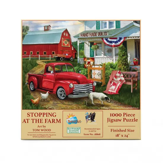 Sunsout Stopping at the Farm 500 pc Jigsaw Puzzle 28868 {4}