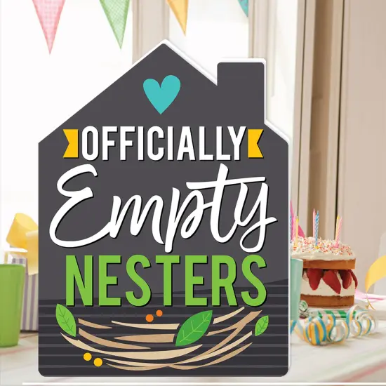 Big Dot of Happiness Empty Nesters - Empty Nest Congratulations Giant Greeting Card - Big Shaped Jumborific Card - 16.5 x 22 inches {3}