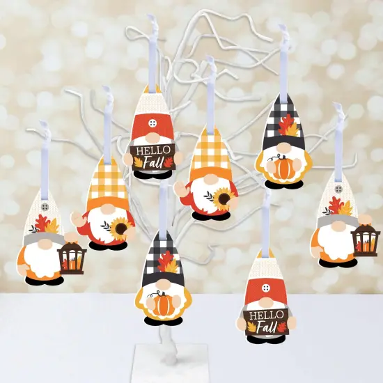 Big Dot of Happiness Fall Gnomes - Autumn Harvest Decorations - Tree Ornaments - Set of 12 {3}