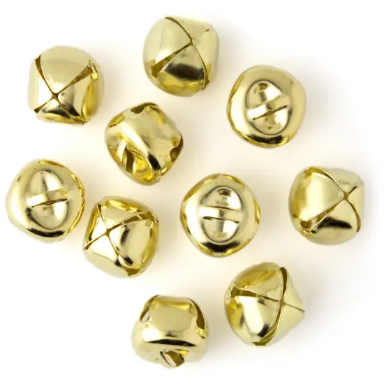 CousinDIY Jingle Bells .75" 10/Pkg-Gold {3}