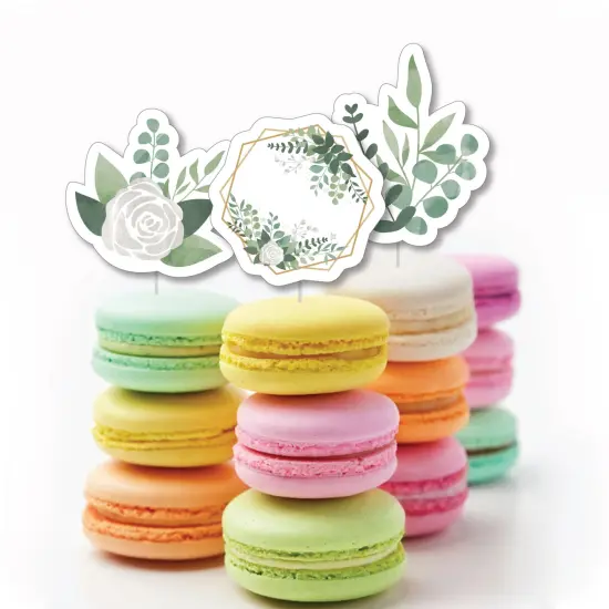 Big Dot of Happiness Boho Botanical - DIY Shaped Greenery Party Cut-Outs - 24 Count {4}