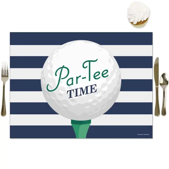 Big Dot of Happiness Par-Tee Time - Golf - Party Table Decorations - Birthday or Retirement Party Placemats - Set of 16 {1}