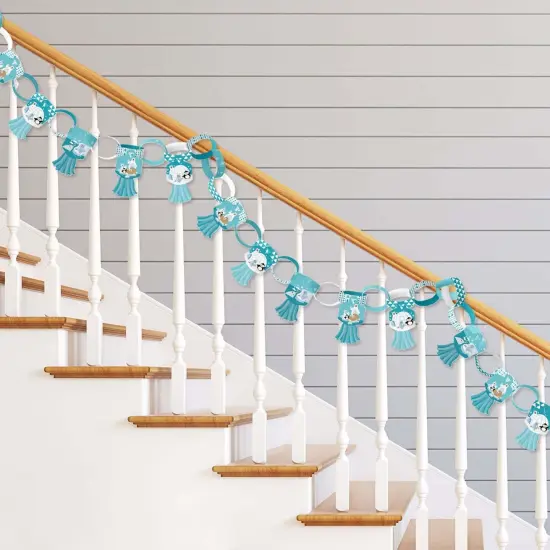 Big Dot of Happiness Arctic Polar Animals - 90 Chain Links & 30 Paper Tassels Decor Kit - Baby Shower or Birthday Party Paper Chains Garland - 21 feet {3}
