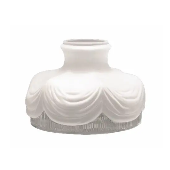 10" Satin Crystal Coleman Oil Lamp Shade {1}