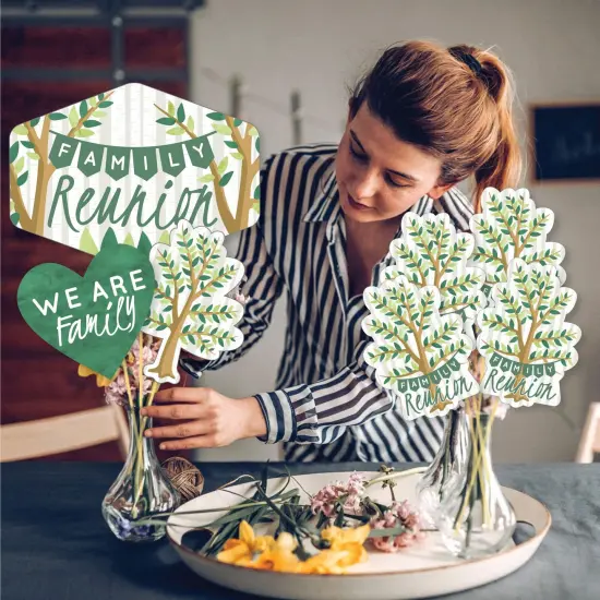 Big Dot of Happiness Family Tree Reunion - Family Gathering Party Centerpiece Sticks - Showstopper Table Toppers - 35 Pieces {4}