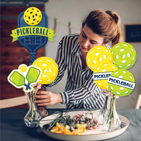 Big Dot of Happiness Let&rsquo;s Rally - Pickleball - Birthday or Retirement Party Centerpiece Sticks - Showstopper Table Toppers - 35 Pieces {4}