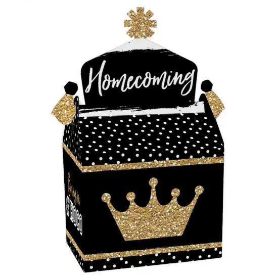 Big Dot of Happiness HOCO Dance - Treat Box Party Favors - Homecoming Goodie Gable Boxes - Set of 12 {1}