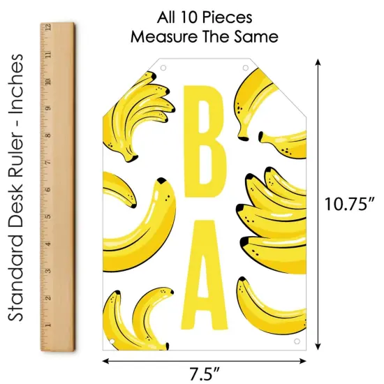Big Dot of Happiness Let's Go Bananas - Hanging Vertical Paper Door Banners - Tropical Party Wall Decoration Kit - Indoor Door Decor {7}