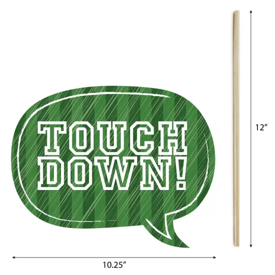 Big Dot of Happiness End Zone - Football Photo Booth Props Kit - 20 Count {7}